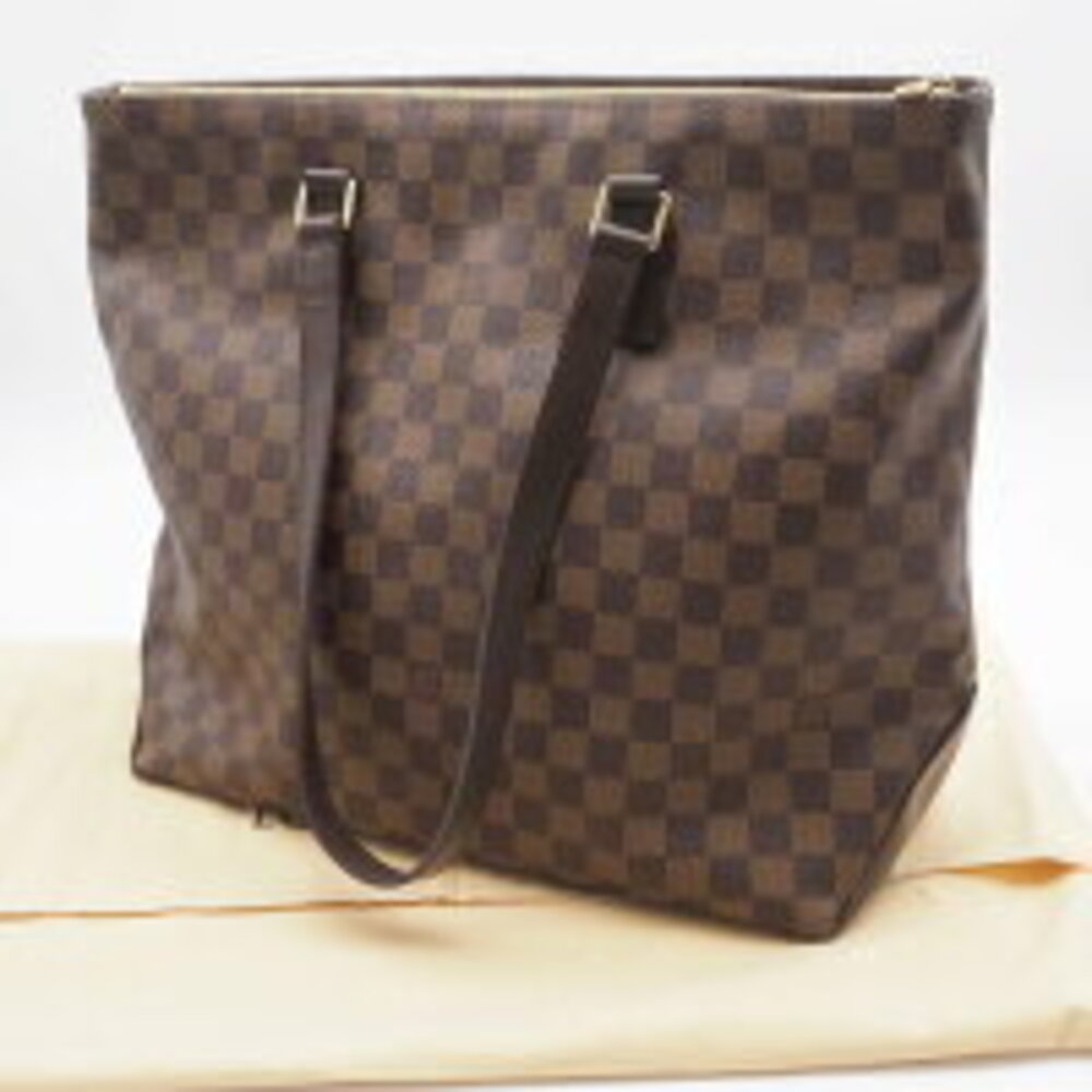 Louis Vuitton Damier Tote Brown Red Cabas Bag Maison Shoulder